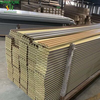 1220*2440Mm Outdoor Wall Panel Wood Plastic Composite Fluted Design for Walls Boards Product