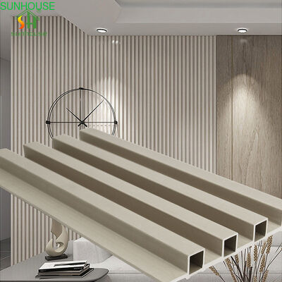 سعر جيد Modern Design Sunhouse WPC Fluted Wall Panel Easy to Install Moisture Resistance Interior Decoration Board الانترنت