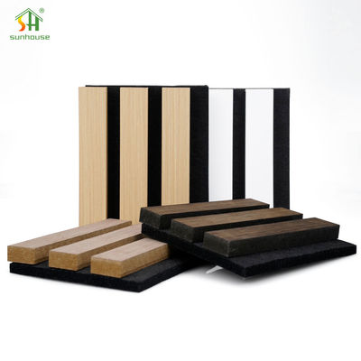 سعر جيد لوحات صوتية خشبية 20mm 25mm لوحات جدار صوتية صوتية 4x8ft الانترنت