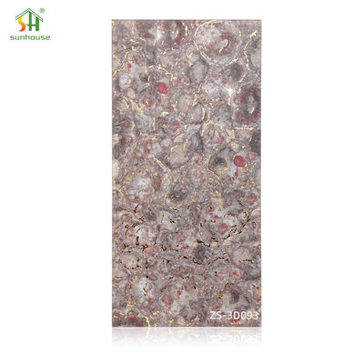 لوحة الحائط خفيفة الوزن مع تأثير الرخام 1220x2440mm ألواح أكريليك مقاومة للماء